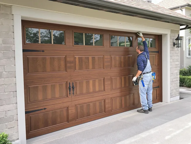 Custom garage door showcase by Maple Heights Garage Door Repair in Maple Heights