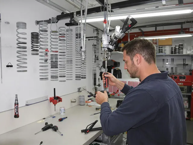 Maple Heights Garage Door Repair safety certified technician performing precision spring replacement in Maple Heights